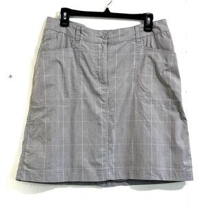 Daily Sports Women’s Plaid Golf Skort Size 10 Ivory Cream Stretch Skort Sport